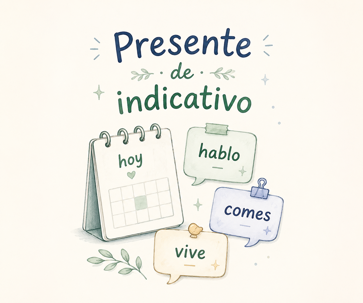 Ilustracja: Presente de indicativo