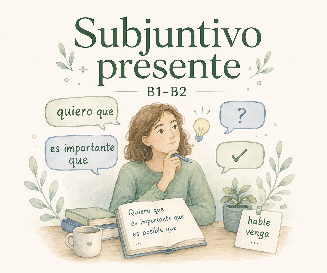 Ilustracja: Subjuntivo presente